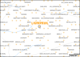 map of Lignereuil