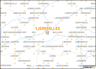 map of Lignerolles