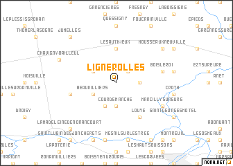 map of Lignerolles