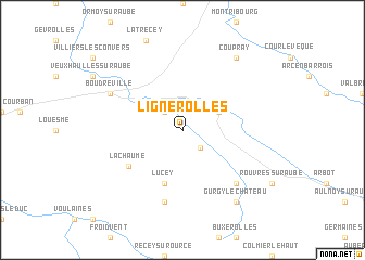 map of Lignerolles