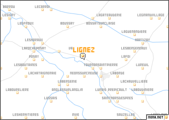 map of Lignez