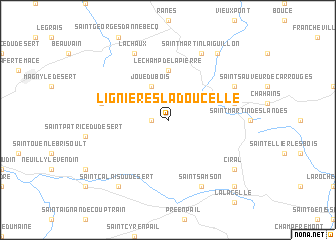 map of Lignières-la-Doucelle