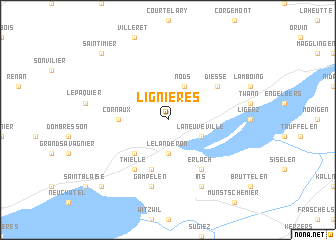 map of Lignières