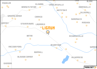 map of Lignum