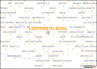 map of Ligny-Saint-Flochel