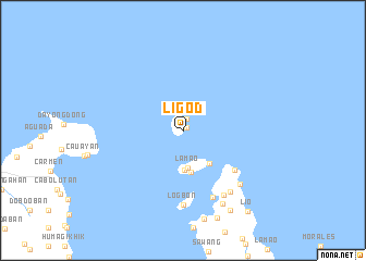 map of Ligod