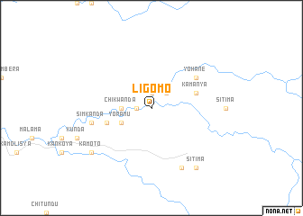 map of Ligomo