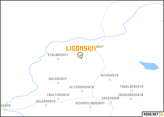 map of Ligomskiy