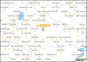 map of Ligonde