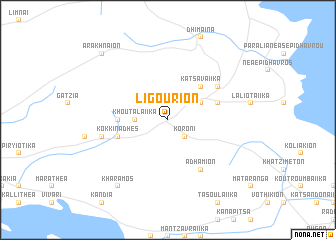 map of Ligourión