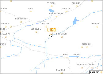 map of Līgo