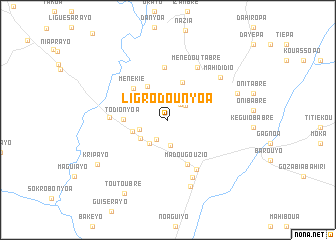 map of Ligrodounyoa