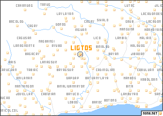 map of Ligtos