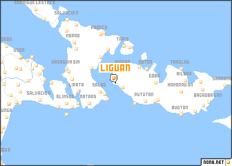 map of Liguan