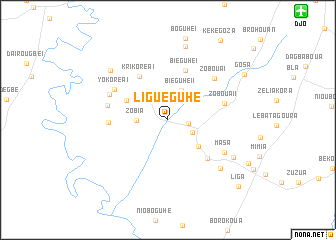 map of Liguéguhé