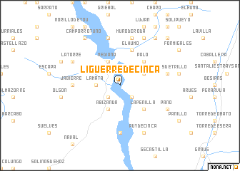 map of Ligüerre de Cinca