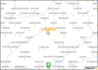 map of Ligueux