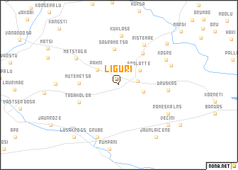map of Liguri