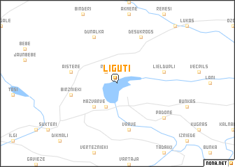 map of Līguti