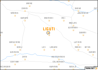 map of Līguti