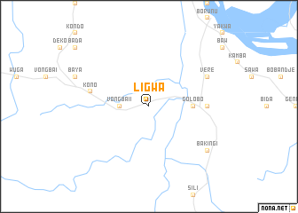 map of Ligwa