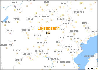 map of Lihengshan