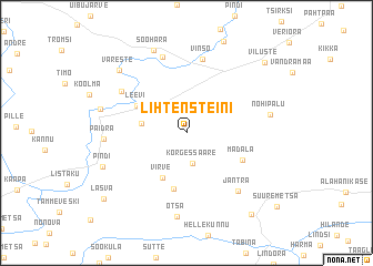 map of Lihtensteini