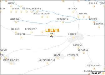 map of Liiceni