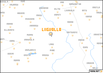 map of Liigvalla