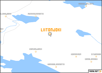 map of Liitonjoki