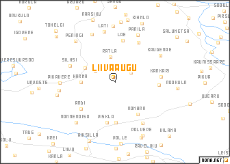 map of Liivaaugu