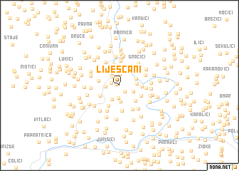 map of Liješčani