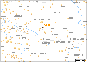 map of Liješća