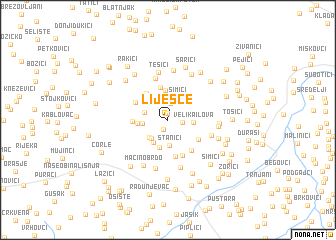 map of Liješće