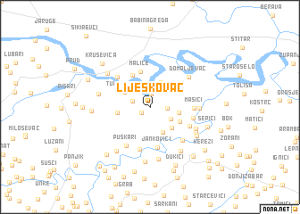 map of Lijeskovac