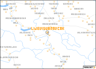 map of Lijevi Dubravčak