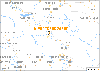 map of Lijevo Trebarjevo