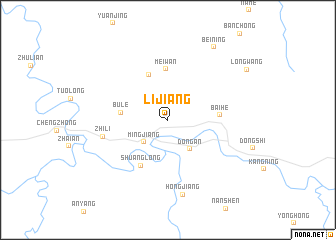 map of Lijiang