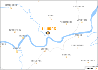 map of Lijiang