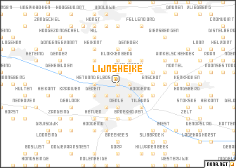 map of Lijnsheike