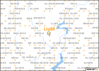 map of Lijón