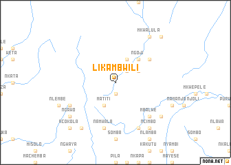map of Likambwili