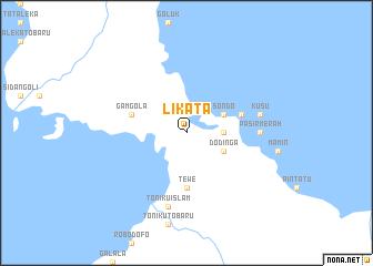 map of Likata