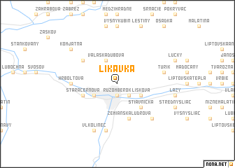 map of Likavka