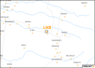 map of Lika