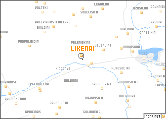 map of Likėnai