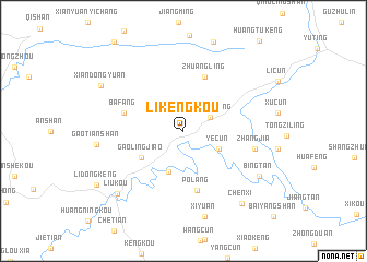 map of Likengkou