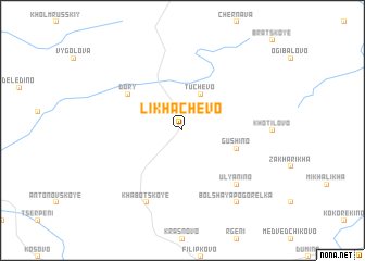 map of Likhachëvo