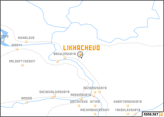 map of Likhachëvo