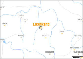 map of Likhakeng